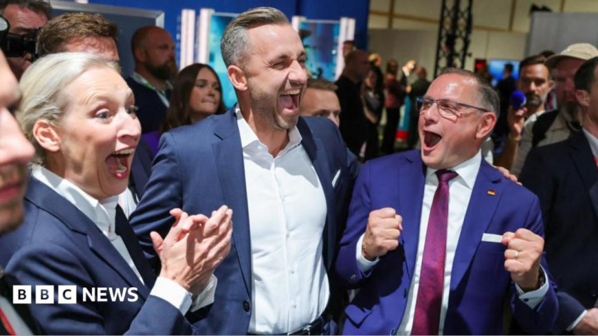 German far-right set for big win in eastern state, projections show