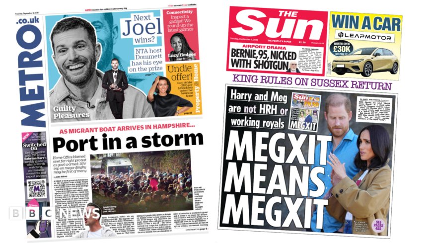 The Papers: 'Port in a storm' and 'Megxit means Megxit'
