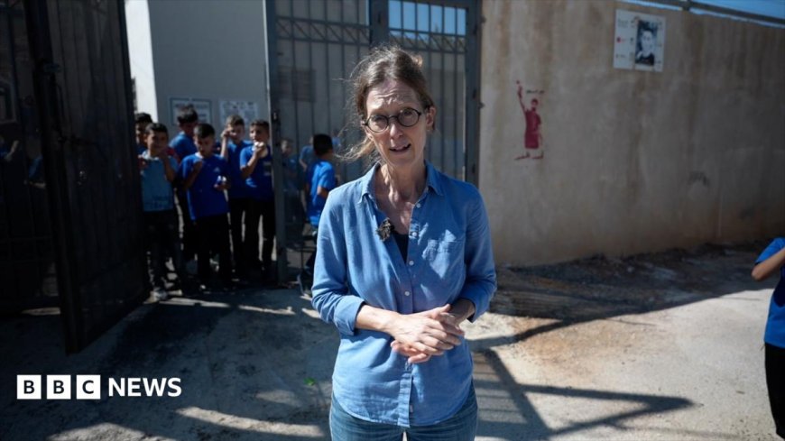 Watch: Pupils return to West Bank school behind barbed wire to protect against settlers