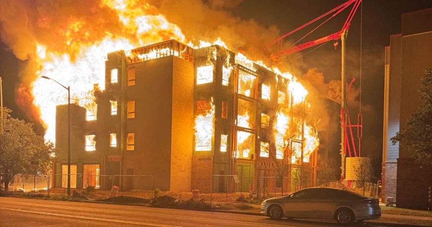 Massive Fire Tears Through Indiana Apartment Complex, Forces Residents to Evacuate