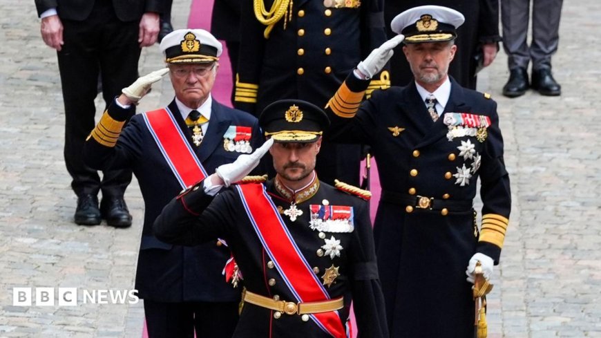 Europe's royalty pay respects to King Harald V in Norway