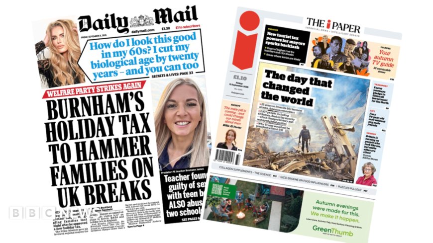 'Day that changed the world forever' and 'Mayors plot hols tax'