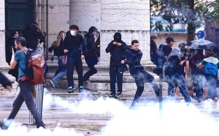 Teen's hand blown off by police grenade during French student protests: report