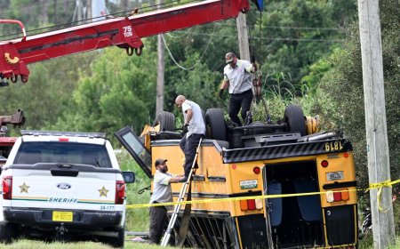 Two dead after school bus crash in US