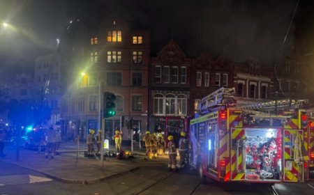 Fire shuts down Nottingham city centre