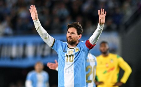 Messi scores in emotional farewell game for Argentina