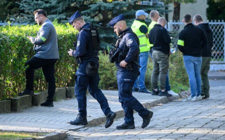 Teen wearing helmet camera kills worker at Polish school amid fears of copycat attacks