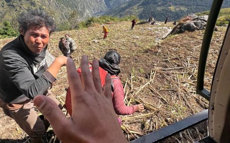 Flash flooding triggered by landslide destroys homes in Nepal