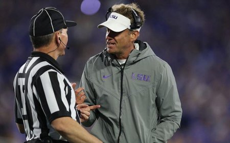 Lane Kiffin claims ref told him 'he would have been killed' if he blew whistle before Kentucky touchdown