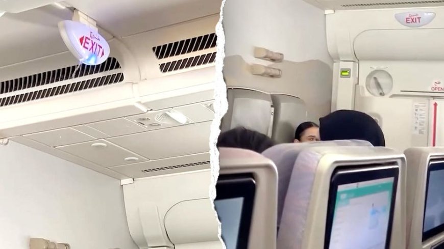 Water pours from plane ceiling, drenching passengers midflight in startling viral video