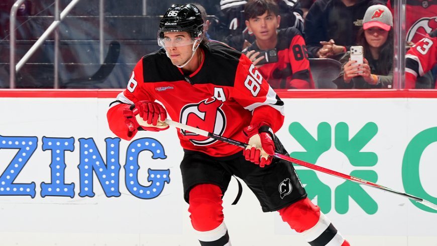 Social media reacts to excruciatingly awkward moment between Devils Jack Hughes and ESPN analyst