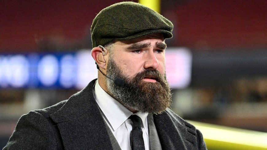 Jason Kelce calls the Commanders the 'Redskins' during game, immediately apologizes so as to not get canceled