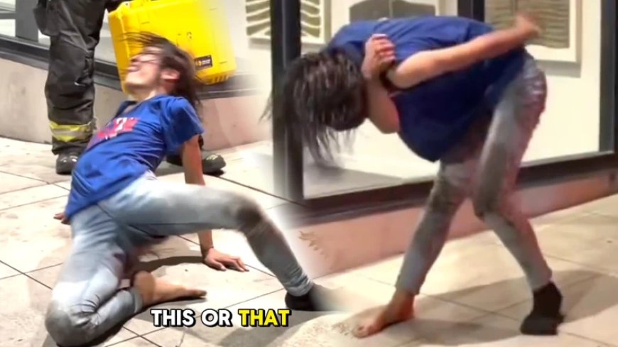 Video: ‘Demon Possessed’ Woman In Throes of Drug Overdose Wildly Flops Around Sidewalk As First Responders Watch On In Horror