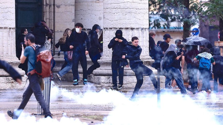 Teen's hand blown off by police grenade during French student protests: report