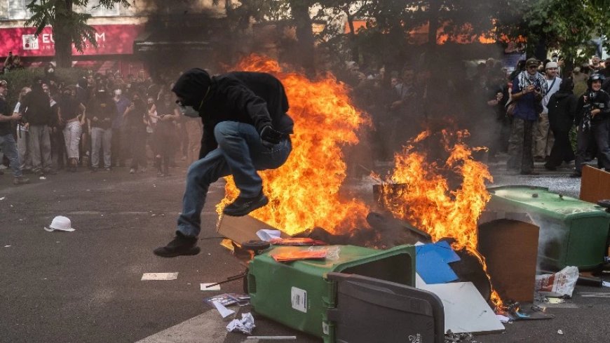 Baby Shot With Firework Mortar During French Alien Invader Riots