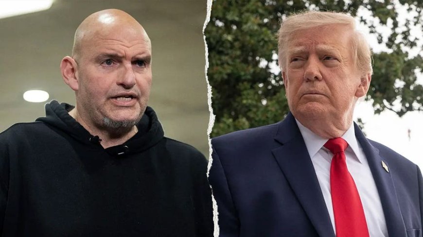 Trump says he'd 'love' to have Sen John Fetterman as a Republican amid growing speculation