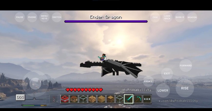 Vibecoder mods Minecraft inside GTA V running natively on an iPhone